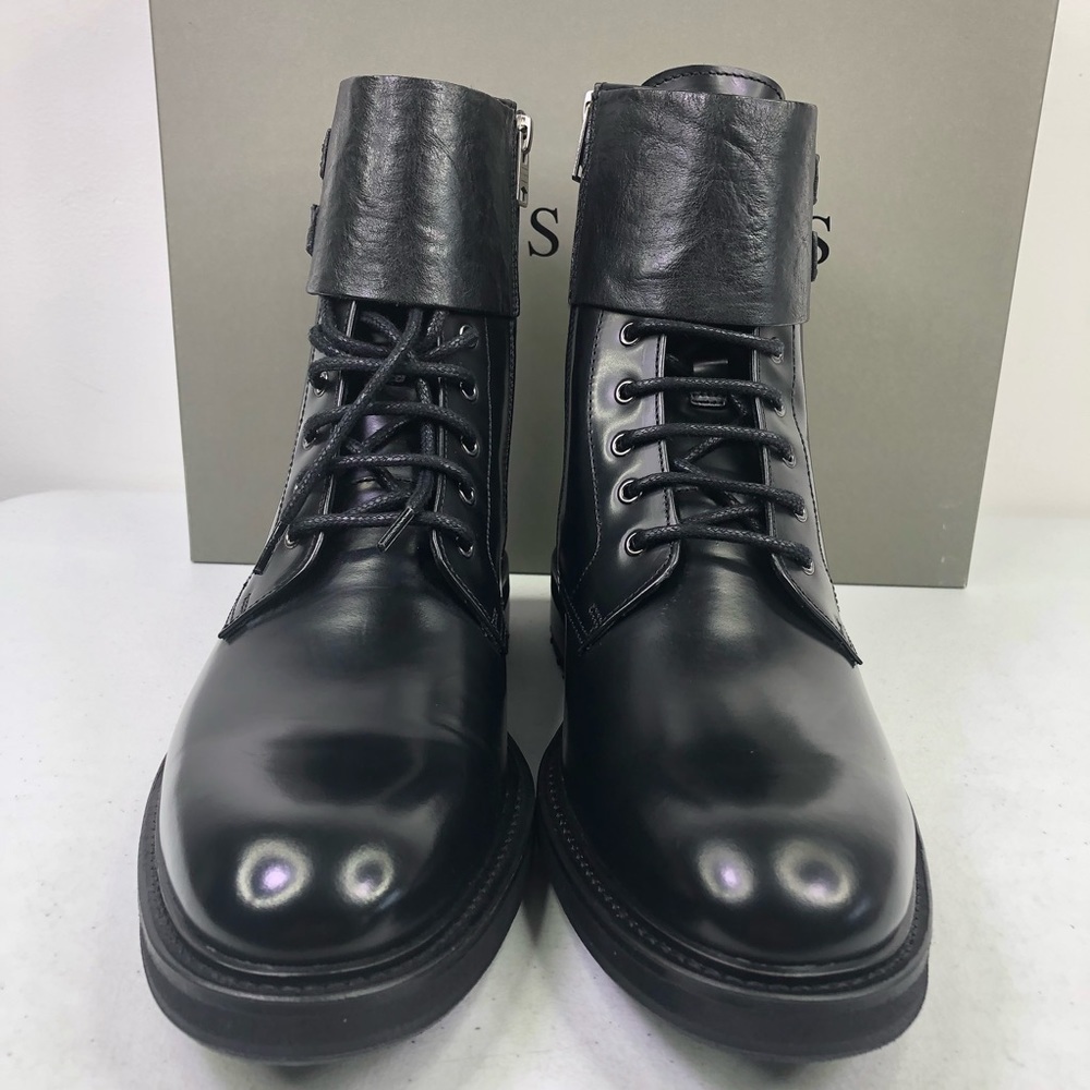 ALL Saints Men’s Beckworth Black Leather Boots - Picture 5 of 9